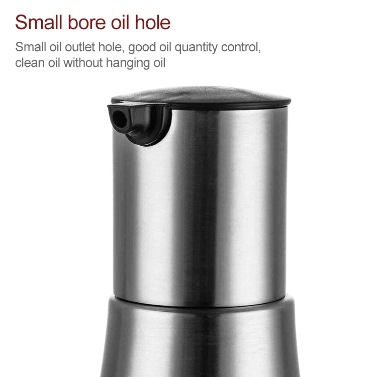 Stainless Steel Glass Oil Pot Cruet Soy Sauce Vinegar Bottle Leakproof Oil Bottle