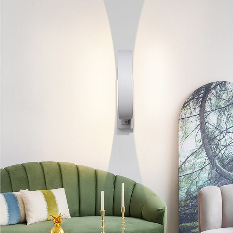 Bedroom Living Room Study Modern Minimalist Rotatable Wall Lamp Corridor Lamp, Power source: Warm White(Sand White)