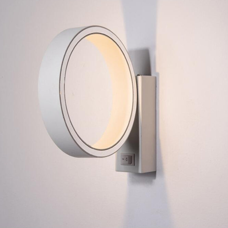 Bedroom Living Room Study Modern Minimalist Rotatable Wall Lamp Corridor Lamp, Power source: Warm White(Sand White)