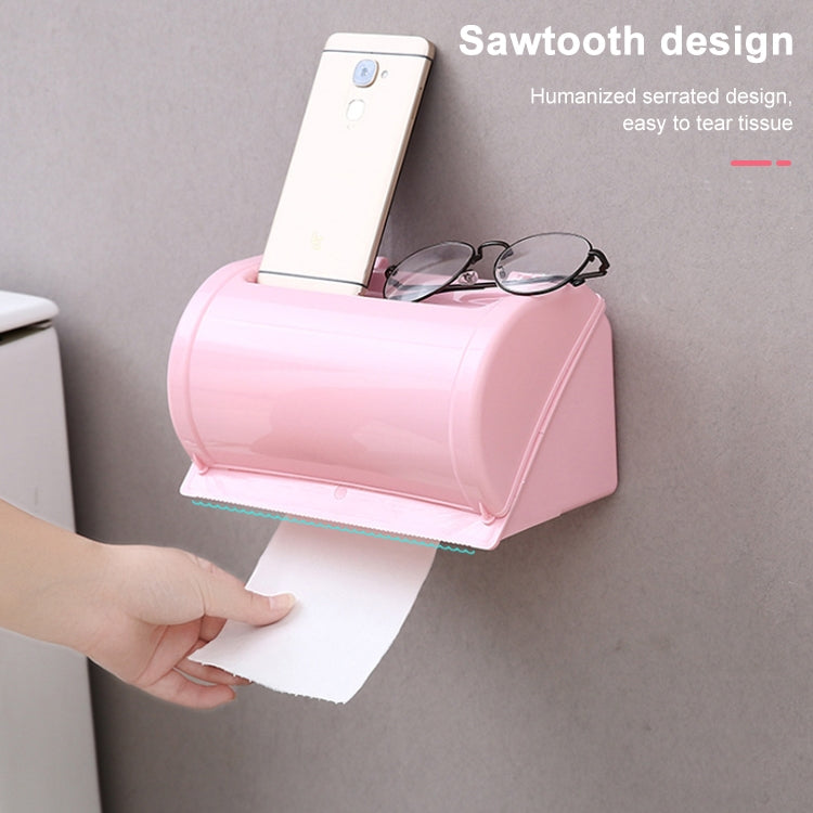 2 PCS Creative Multi-function Bathroom Waterproof Paper Towel Pumping Without Scratch-free Wall Hanging Rack