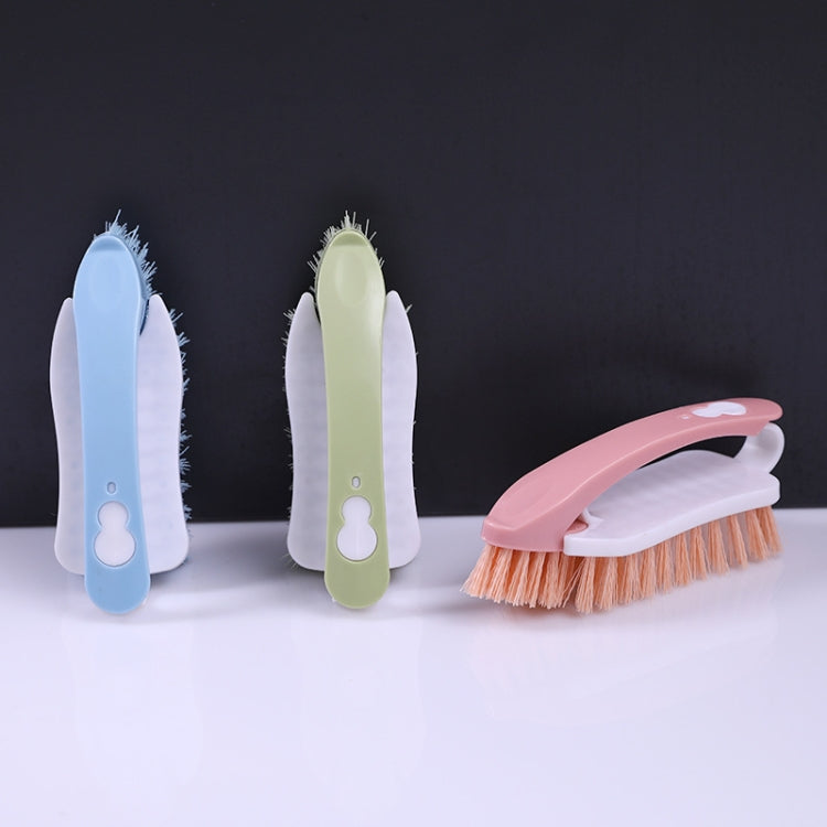 Multi-function 2 in 1 Plastic Soft Hair Washing Brush Decontamination Board Brush Shoe Brush(  Green)