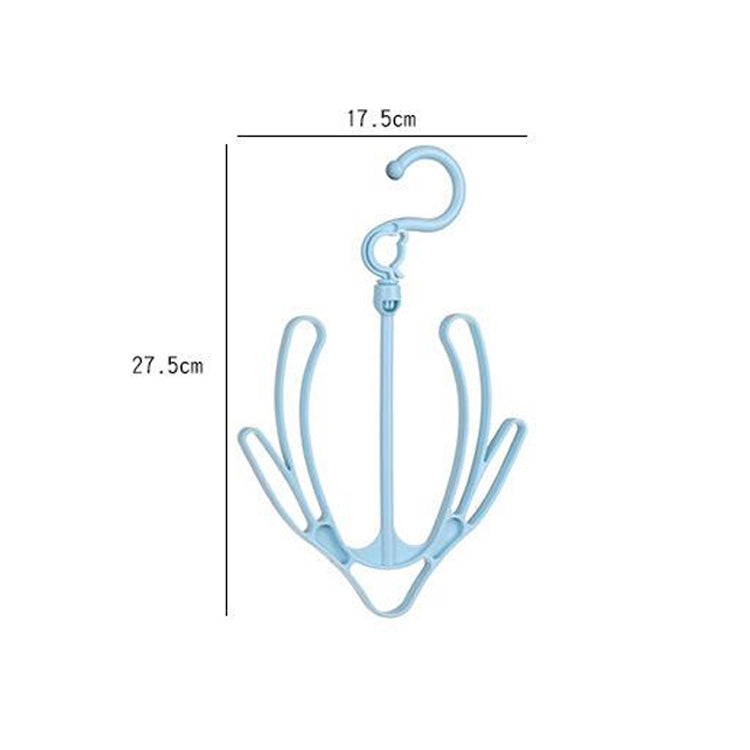 3 PCS Creative Multi-function Outdoor Windproof Double Hook Hanging Shoe Rack Movable Thick Drying Rack