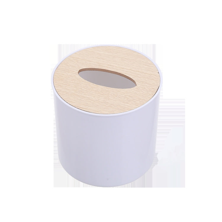 Household Round Creative Modern Simple Wooden Tissue Box