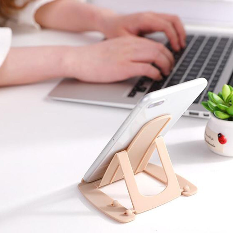 4 PCS Creative Simple Desktop Mobile Phone Holder Multi-block Adjustable Plastic Folding Flat Bracket