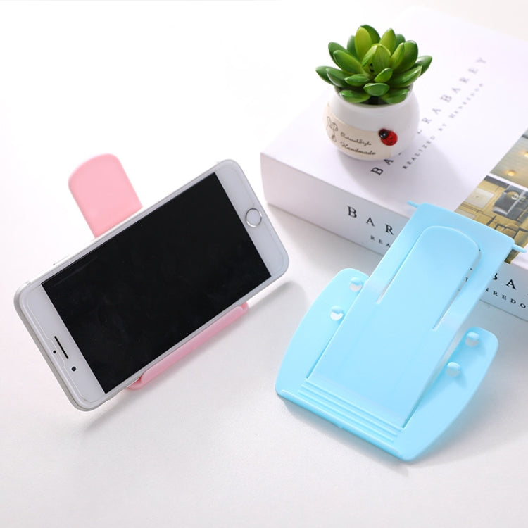 4 PCS Creative Simple Desktop Mobile Phone Holder Multi-block Adjustable Plastic Folding Flat Bracket