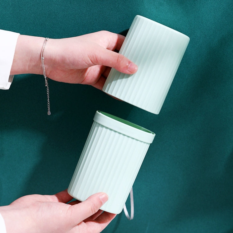 Simple Portable Travel Toothpaste Toothbrush Storage Box with Cover & Lanyard