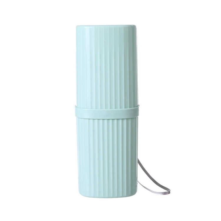 Simple Portable Travel Toothpaste Toothbrush Storage Box with Cover & Lanyard