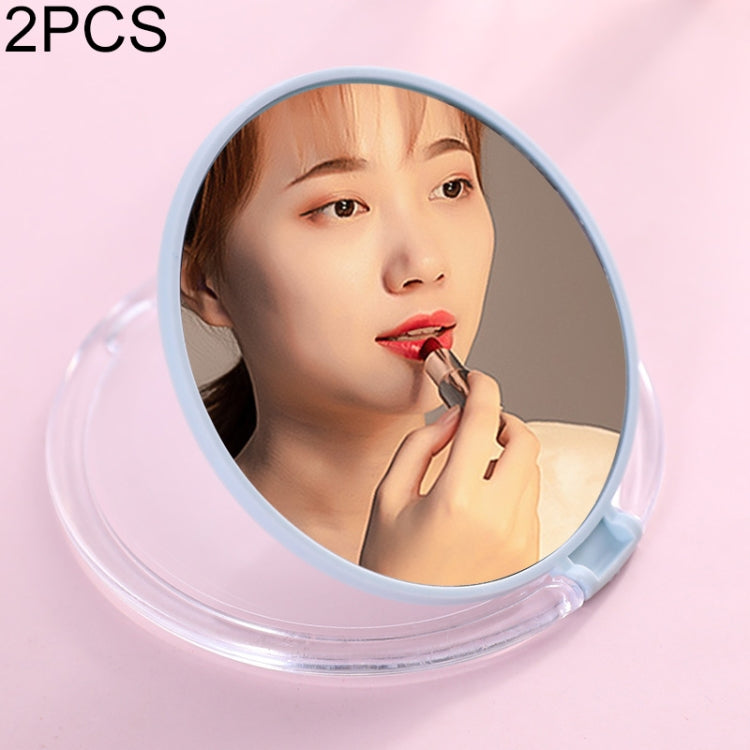 2 PCS Cute Mini Plain Makeup Mirror