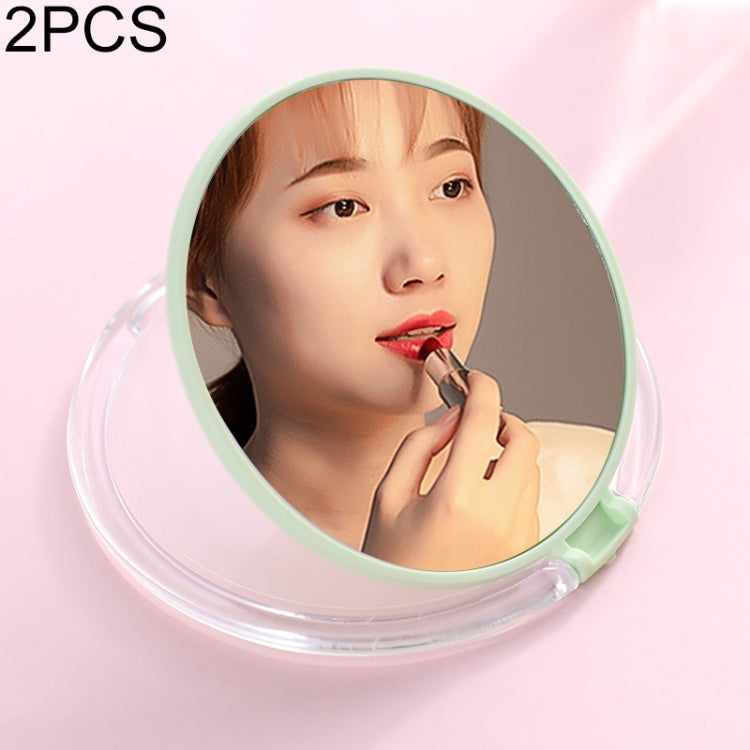 2 PCS Cute Mini Plain Makeup Mirror