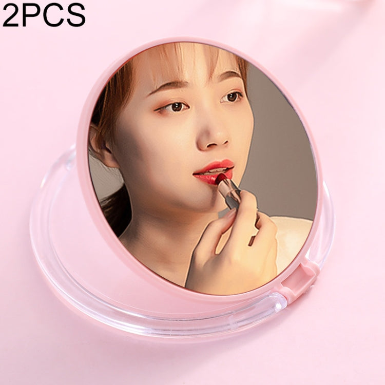 2 PCS Cute Mini Plain Makeup Mirror
