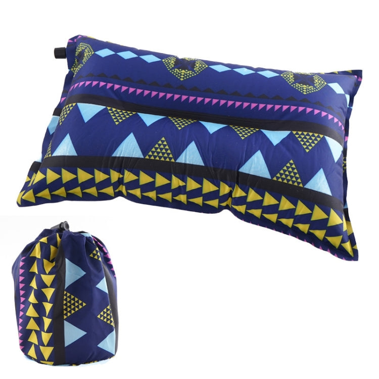 Portable Ethnic Style Automatic Inflatable Pillows Outdoor Camping Tent Camping Equipment Car Travel Pillows