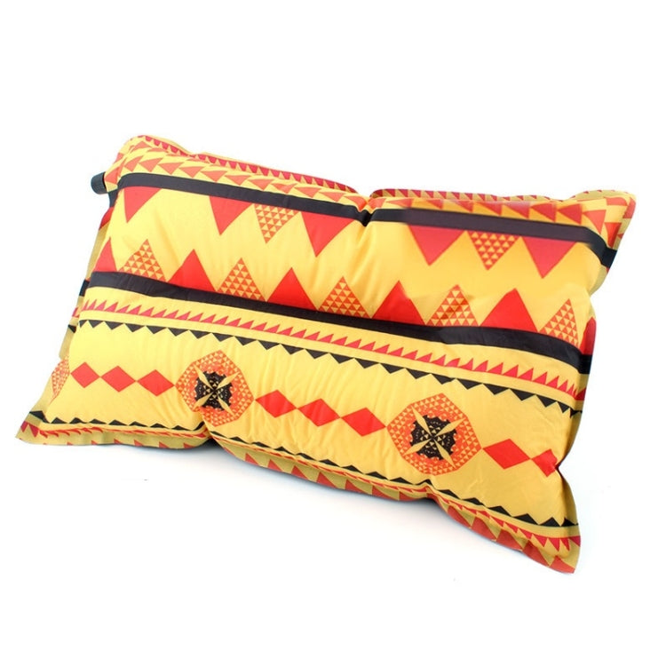 Portable Ethnic Style Automatic Inflatable Pillows Outdoor Camping Tent Camping Equipment Car Travel Pillows