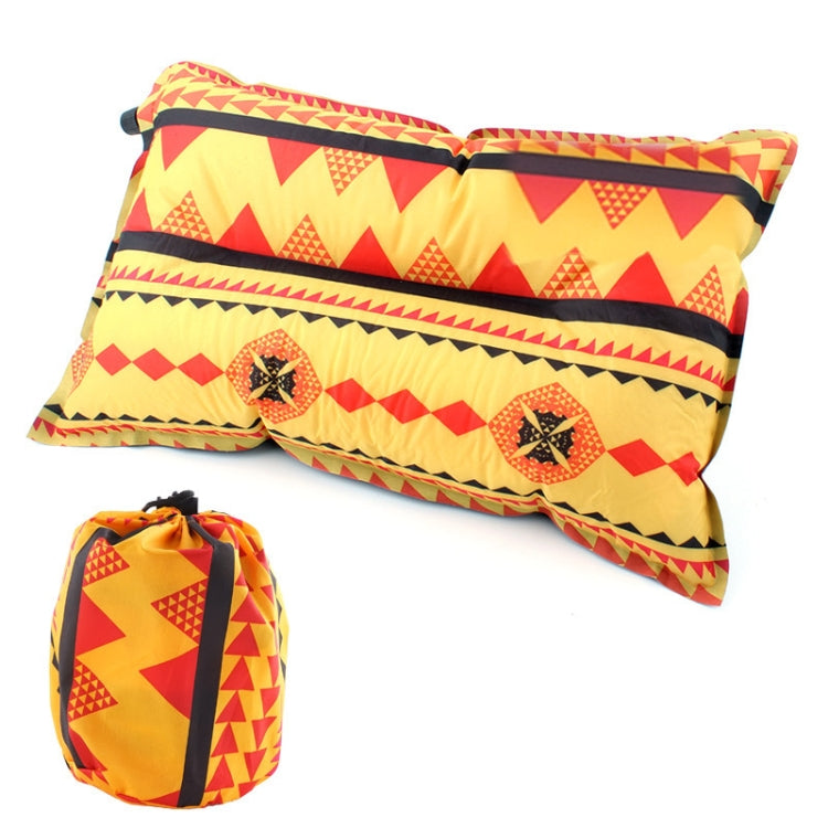 Portable Ethnic Style Automatic Inflatable Pillows Outdoor Camping Tent Camping Equipment Car Travel Pillows