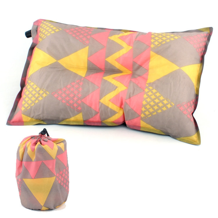 Portable Ethnic Style Automatic Inflatable Pillows Outdoor Camping Tent Camping Equipment Car Travel Pillows