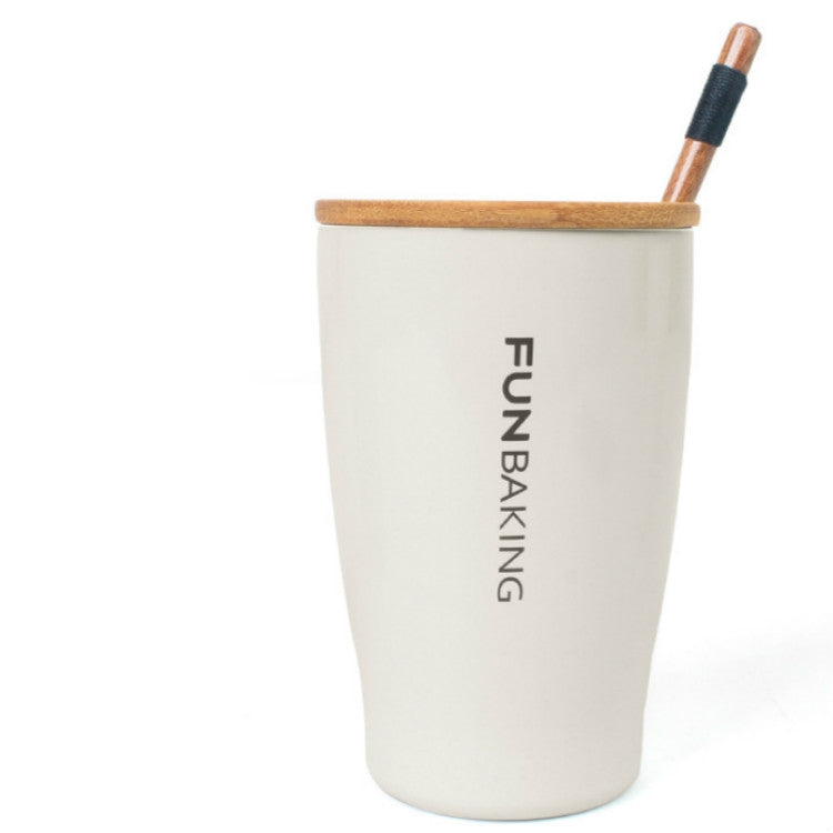 304 Stainless Steel Double-layer Coffee Cup Creative Simple Barbecue Picnic Cup