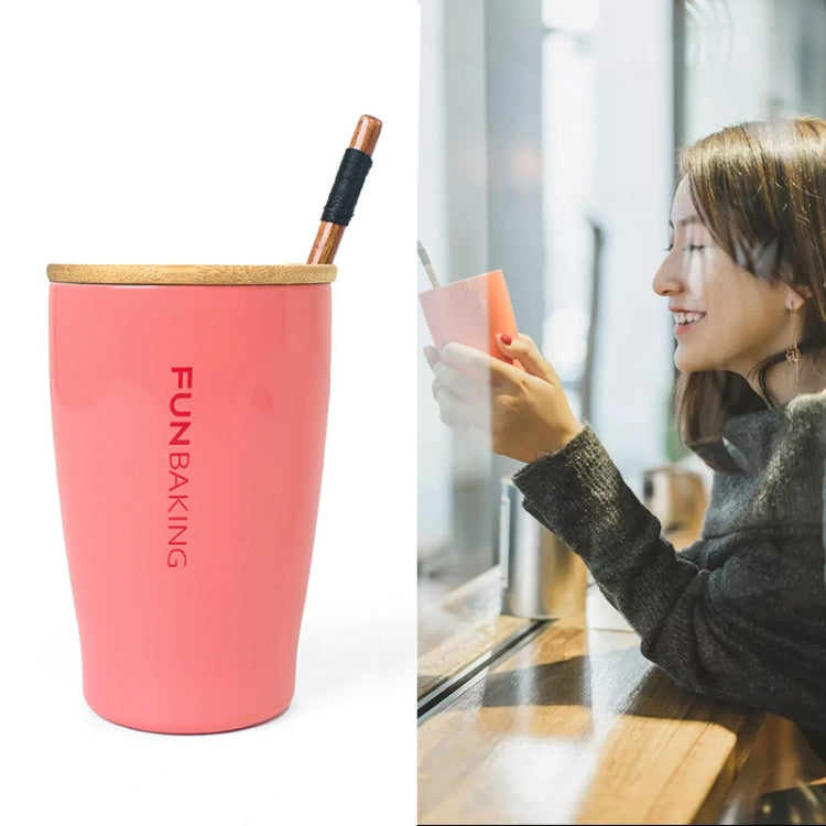 304 Stainless Steel Double-layer Coffee Cup Creative Simple Barbecue Picnic Cup