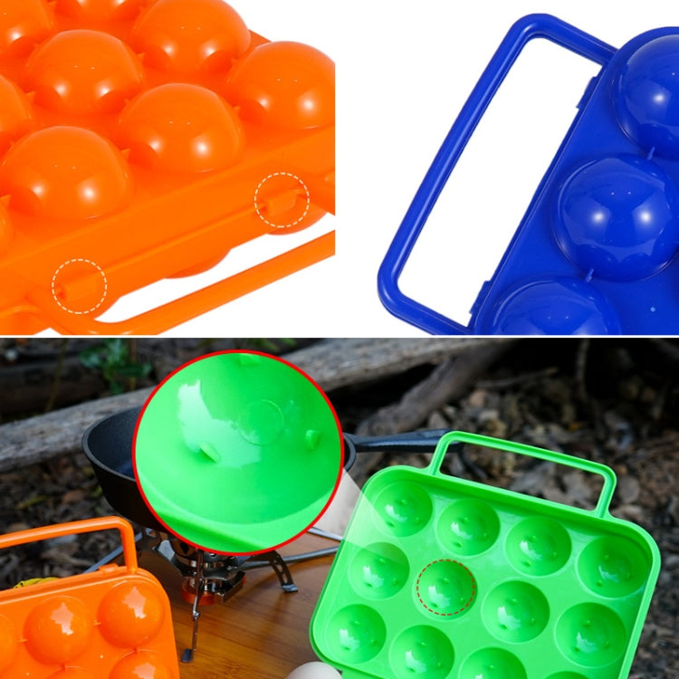 4 PCS 6 Grid Outdoor Portable Egg Protection Box, Random Color Delivery