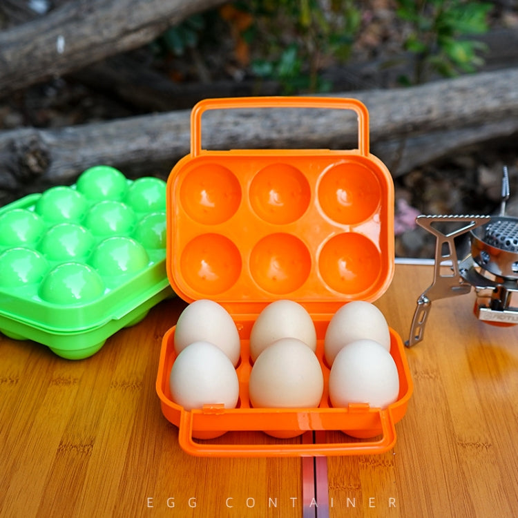4 PCS 6 Grid Outdoor Portable Egg Protection Box, Random Color Delivery