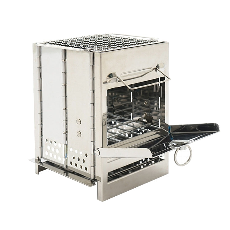 Stainless Steel Integrated Outdoor Folding Grill Charcoal Stove