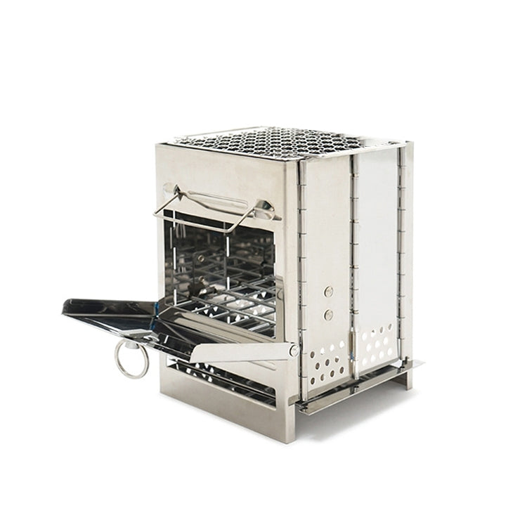 Stainless Steel Integrated Outdoor Folding Grill Charcoal Stove