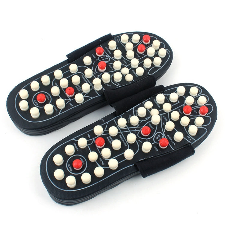 Home Health Care Sole Acupoint Massage Flip Flop for Men and Women, Size: 38(Black)