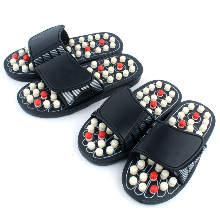 Home Health Care Sole Acupoint Massage Flip Flop for Men and Women, Size: 42(Black)