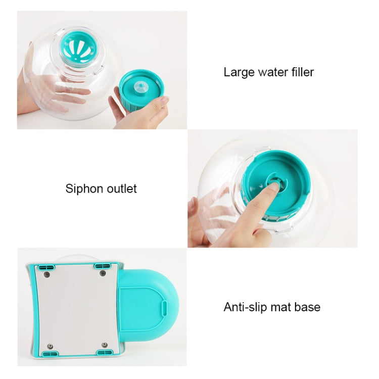 Bubble Ball Pet Automatic Watering Drinker Feeding Set(Pink)