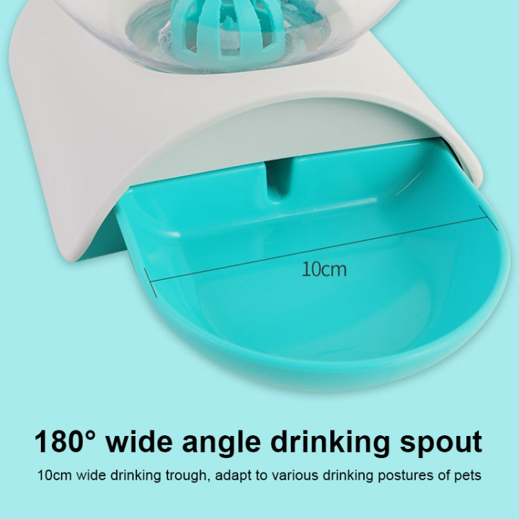 Bubble Ball Pet Automatic Watering Drinker Feeding Set(Pink)