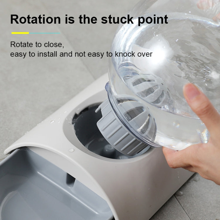 Bubble Ball Pet Automatic Watering Drinker Feeding Set(Pink)