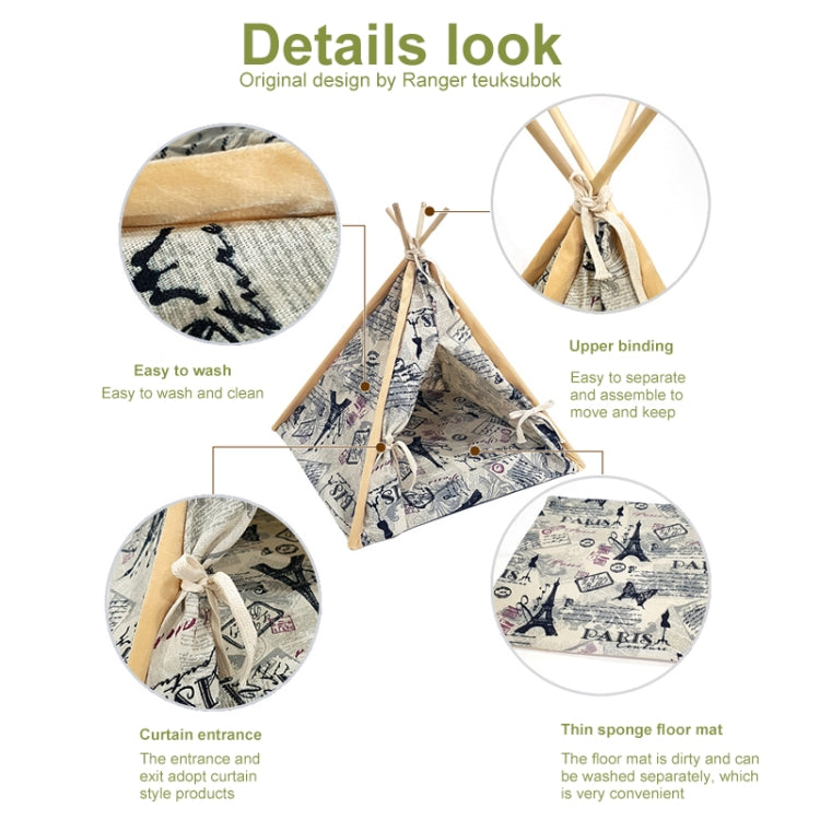 Triangle Puppy Cat Pet Outdoor Tent Pet Bed