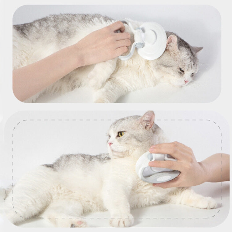 Curved Massage Beauty Pet Comb Pet Steel Comb(Pink)