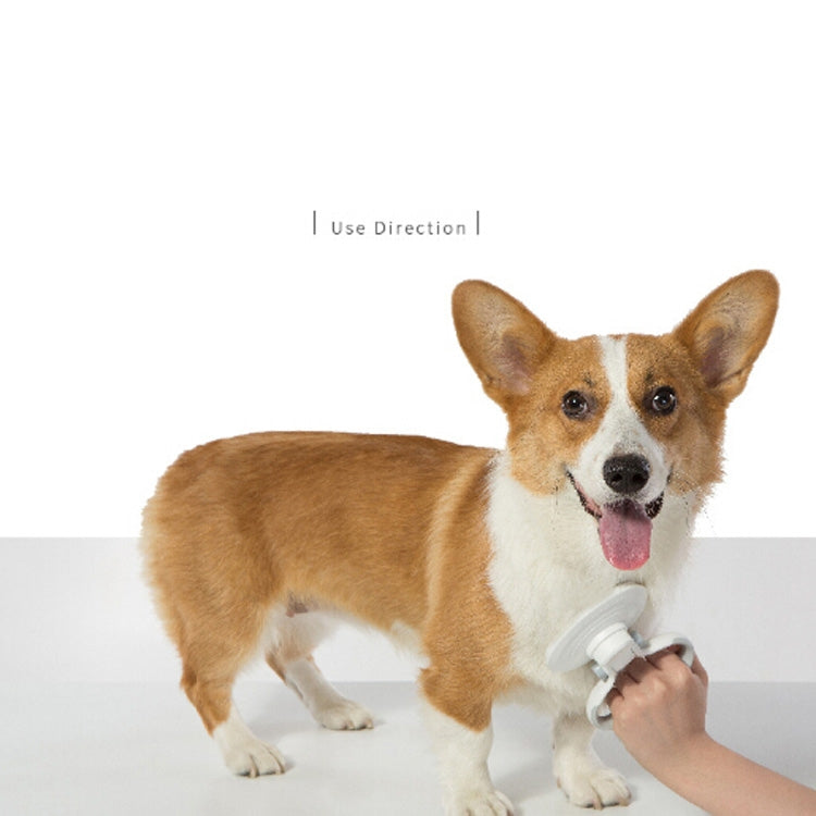 Curved Massage Beauty Pet Comb Pet Steel Comb(Pink)