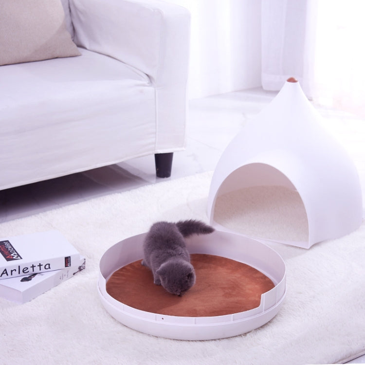 GW-01 Cute and Simple Round Apex Pet House, Specification: 50X50X52cm