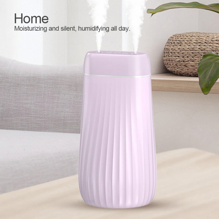 Dual-Nozzle Sprayer Air Humidifier 1L Large Capacity Ultrasonic Cool Mist Water Diffuser Aroma Humidifier, Style:USB Charging