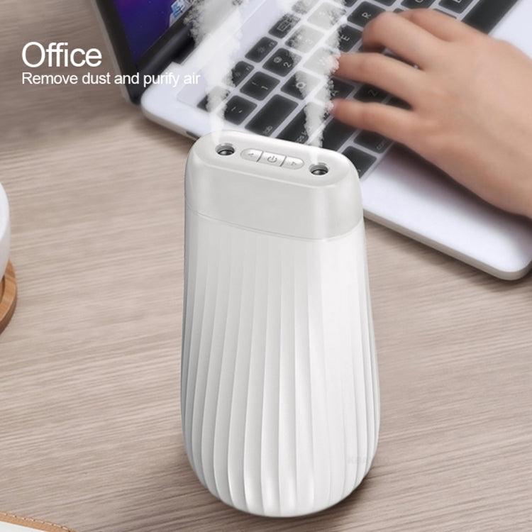 Dual-Nozzle Sprayer Air Humidifier 1L Large Capacity Ultrasonic Cool Mist Water Diffuser Aroma Humidifier, Style:Built-in Battery(Purple)