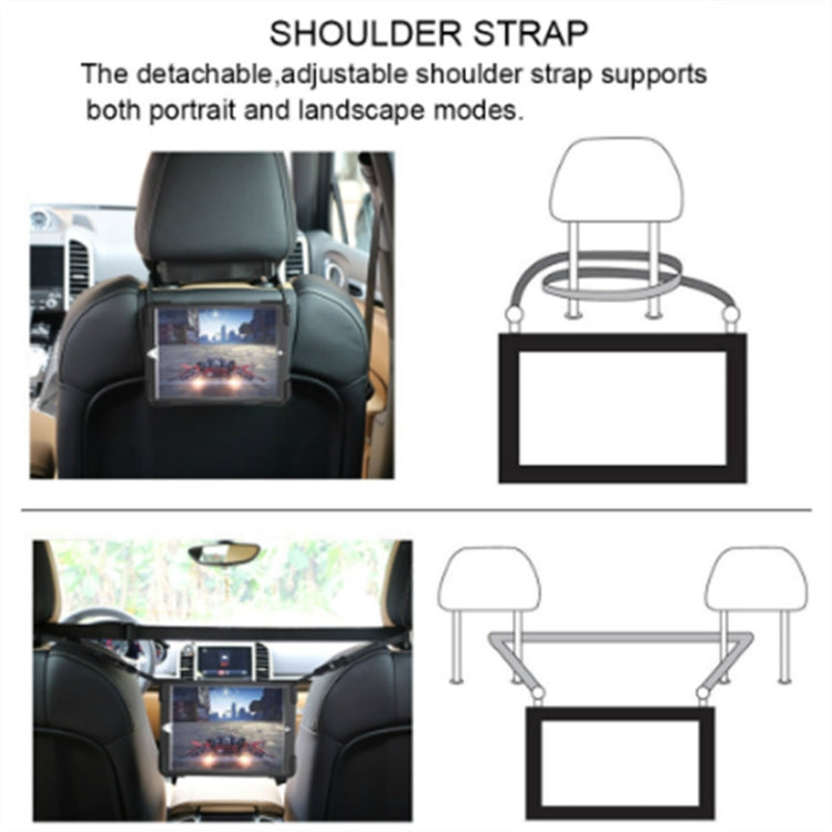 360 Degree Rotation Silicone Protective Cover with Holder and Hand Strap and Long Strap for iPad mini 4