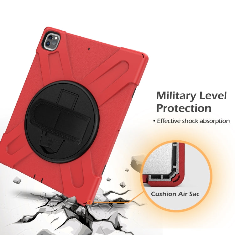 360 Degree Rotation Silicone + PC Case with Strap for iPad Pro 12.9 2018