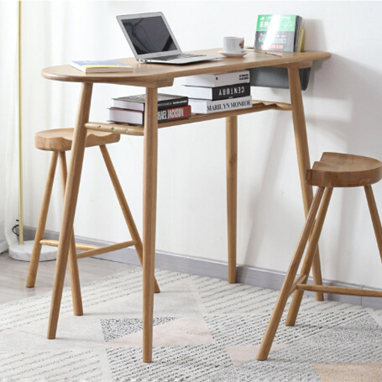 Pure Solid Wood Simple Personality Log Bar Stool, Size:High Bar stool