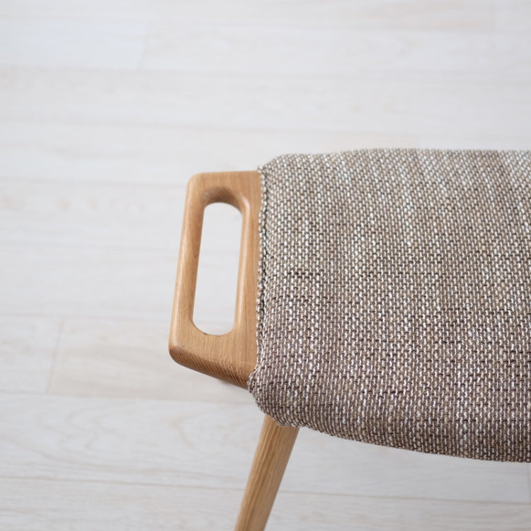 Nordic Solid Wood Shoes Pedals Leisure Sofa Bench(Log Color Pedal)