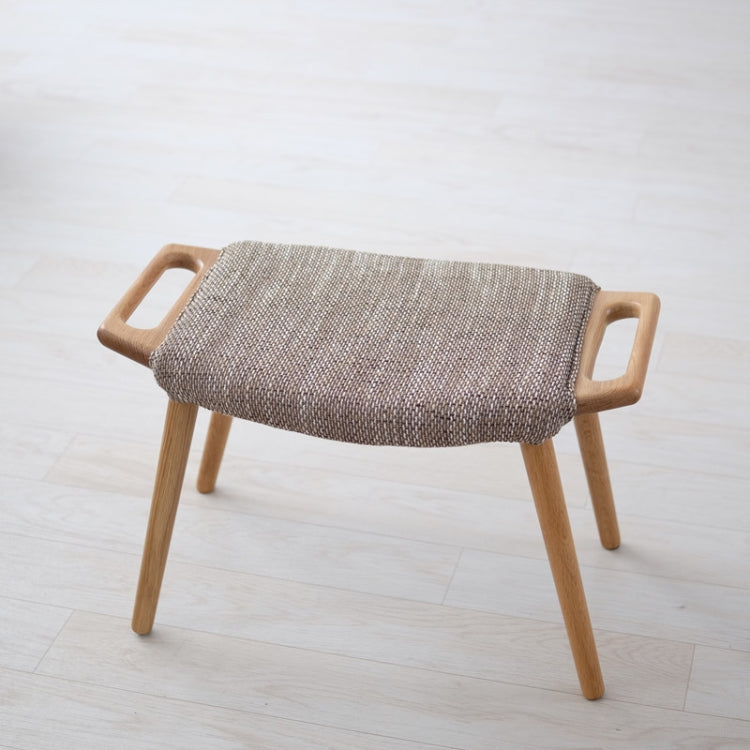 Nordic Solid Wood Shoes Pedals Leisure Sofa Bench(Log Color Pedal)