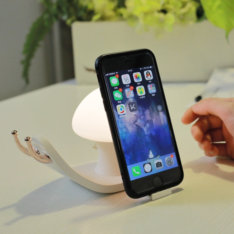 USB Charging Touch Dimming Snails Bed Feeding Night Light with Mobile Phone Holder