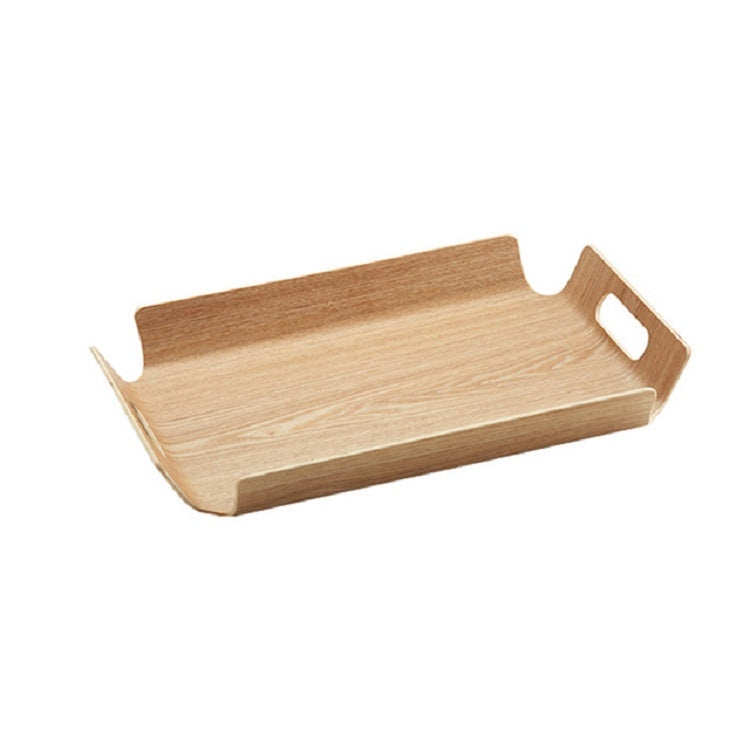 Wooden Dinner Plate Serving Plate Pastry Tray, Specification:881 Ash M