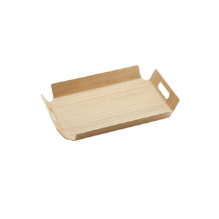 Wooden Dinner Plate Serving Plate Pastry Tray, Specification:880 Bamboo S