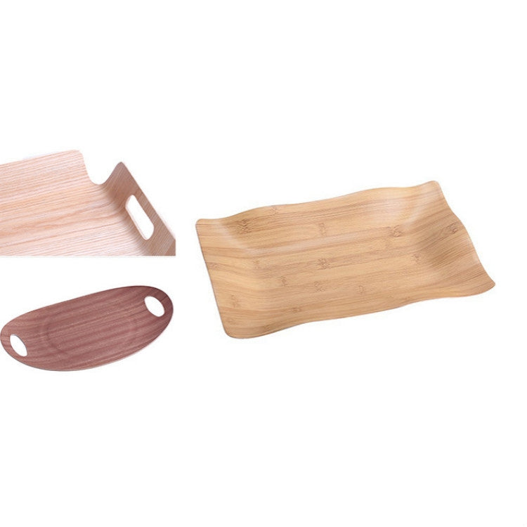 Wooden Dinner Plate Serving Plate Pastry Tray, Specification:874 Ash