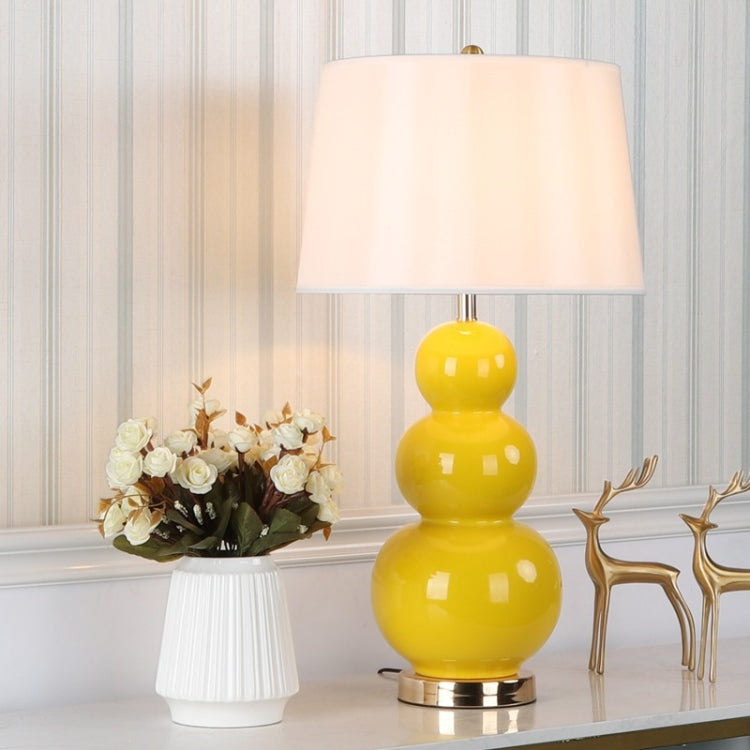 Creative Gourd Ceramic Living Room Table Lamp Bedroom Bedside Decorative Lamp