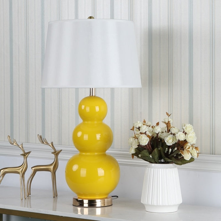 Creative Gourd Ceramic Living Room Table Lamp Bedroom Bedside Decorative Lamp