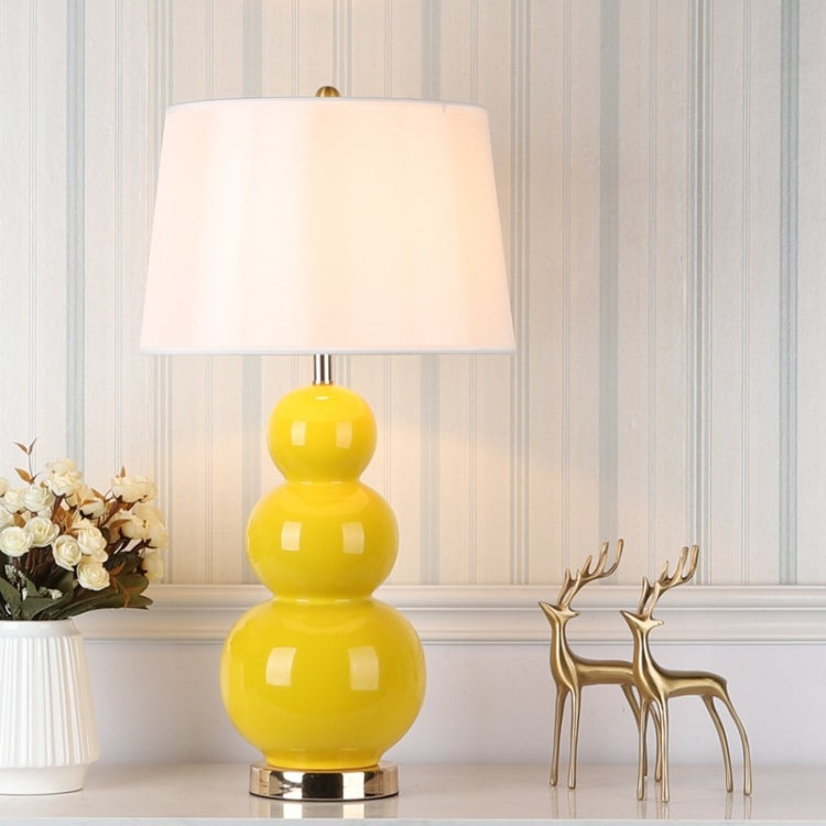 Creative Gourd Ceramic Living Room Table Lamp Bedroom Bedside Decorative Lamp
