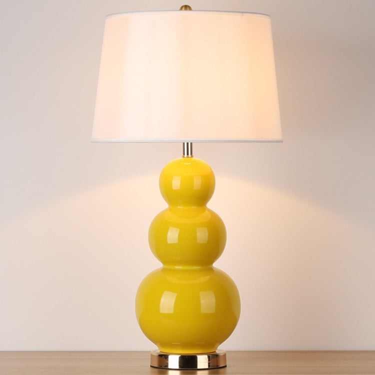 Creative Gourd Ceramic Living Room Table Lamp Bedroom Bedside Decorative Lamp