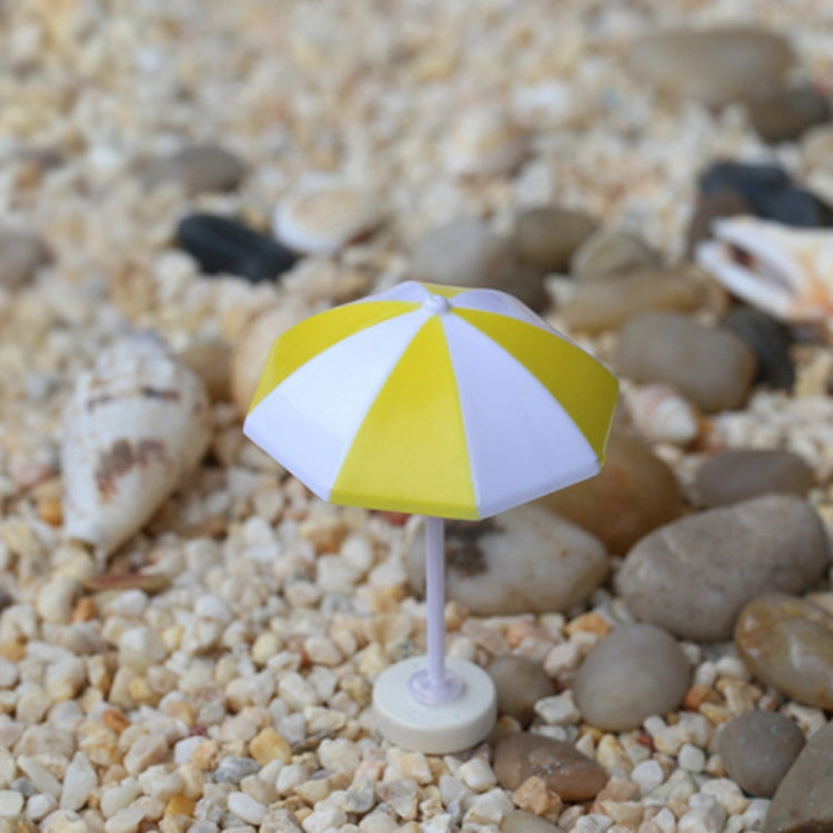 2 PCS Miniature Sun Umbrella DIY Home Garden Decoration Cute Umbrella Table Ornament Handicrafts, Size:M