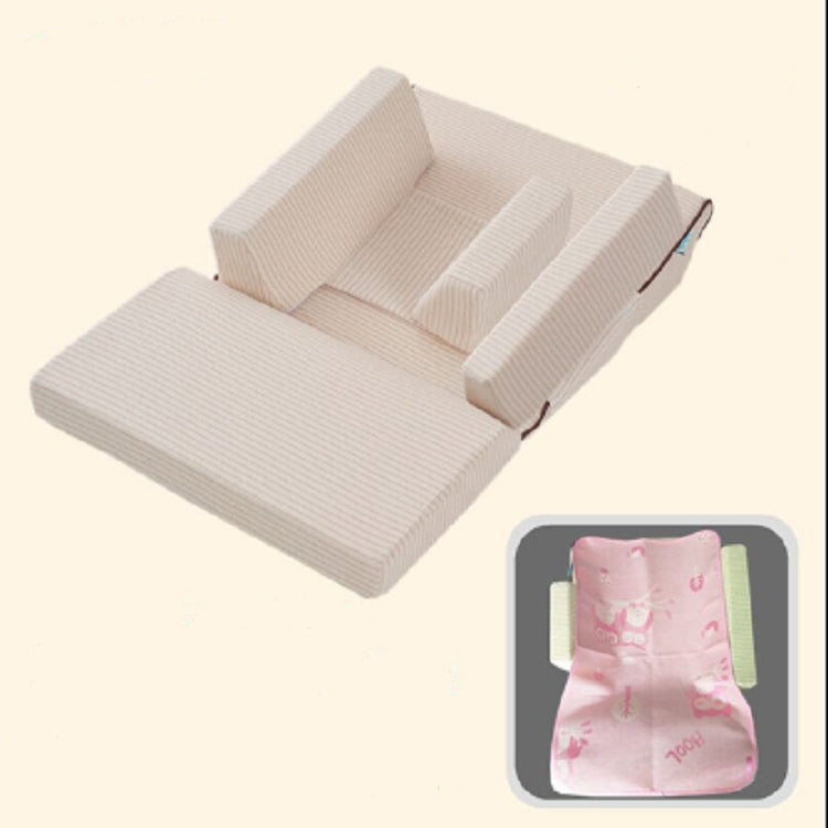 Baby Sofa Adjustable Children Childs Infant Portable Seat Chair Memory Foam Breast-Feeding Crate Box Armchair Sofa Bed Folding, Size:Single layer (15 degrees)